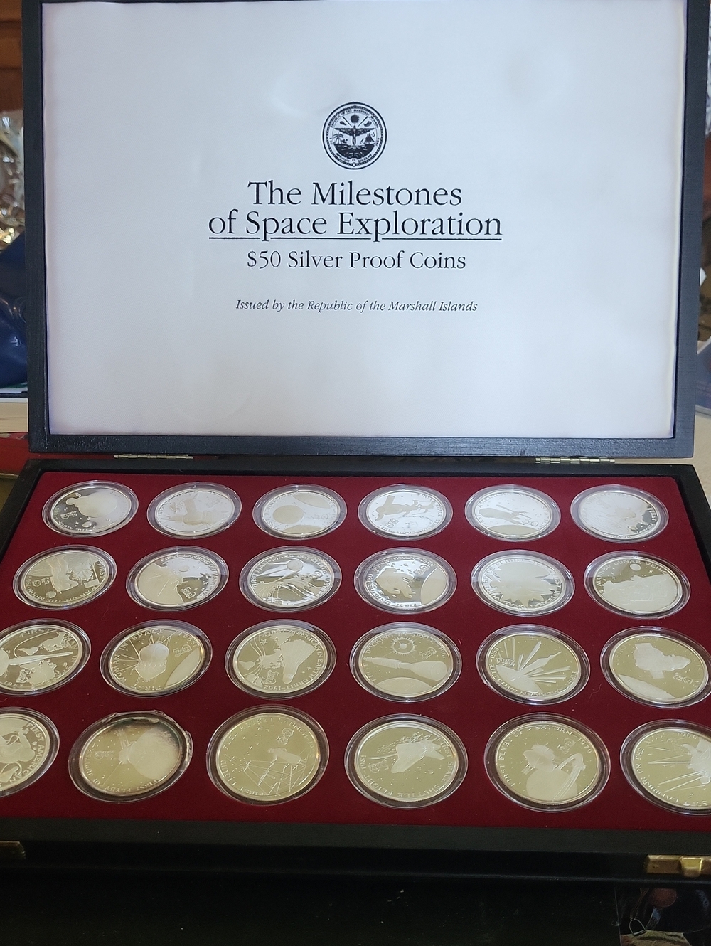 The Milestones of Space Exploration $50 Silver Proof Coin Set - Silver